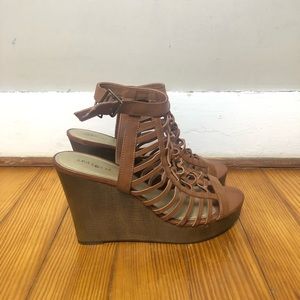 Brown Wedged Heels
